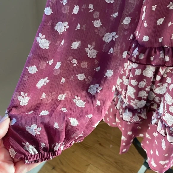 Altar'd State Teresa Floral Long Sleeve Mini Dress - Picture 8 of 11